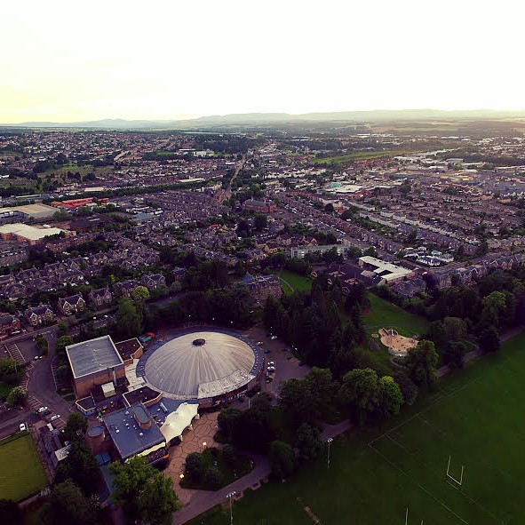 Bells Sports Centre from above with this awesome drone shot!