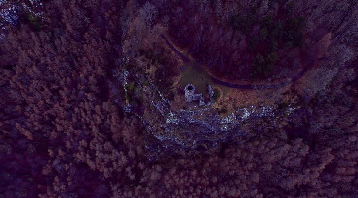 Kinnoull Tower from above