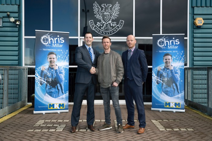 Chris Millar Testimonial - Handshake launch picture