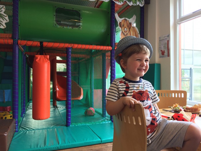 Soft play area at Glendoick Garden Centre in Perthshire