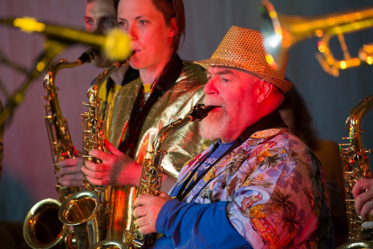 The talented band Brass Eye at Solas Festival.