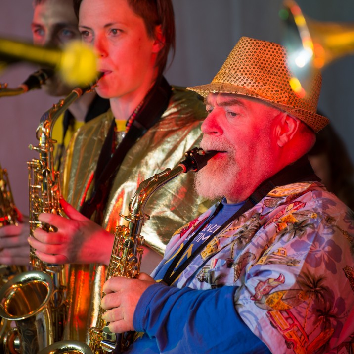 The talented band Brass Eye at Solas Festival.