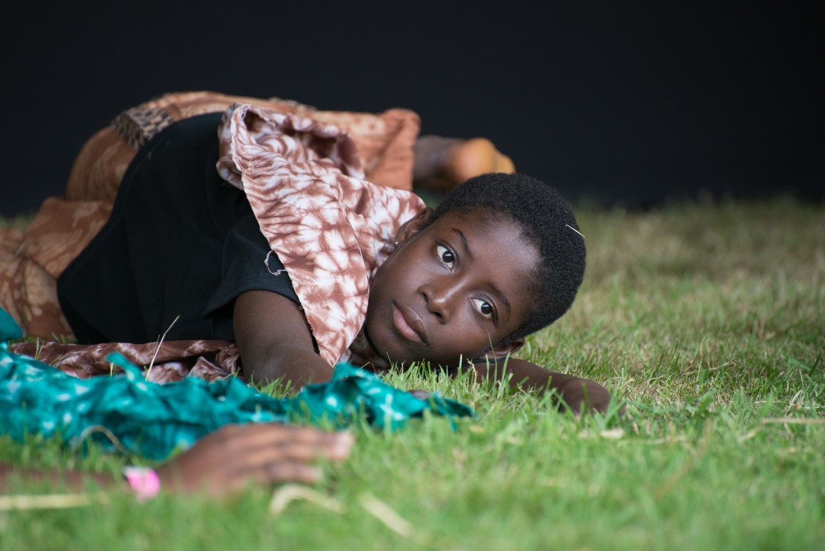 A Ghanian dancer taking a well deserved rest!