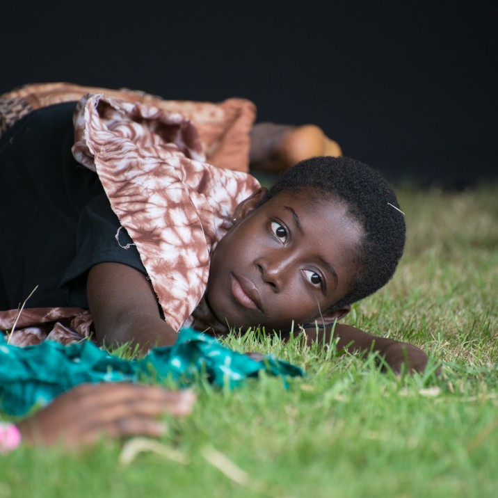 A Ghanian dancer taking a well deserved rest!