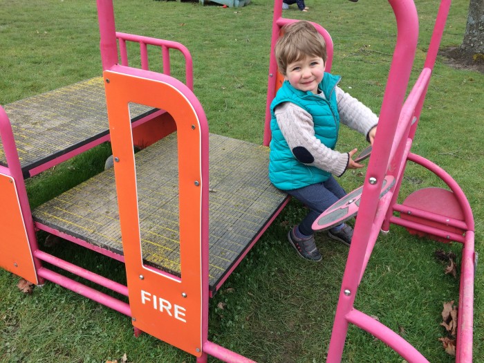 A young budding Fire Fighter in the making!