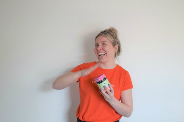 Hannah getting the beat going!