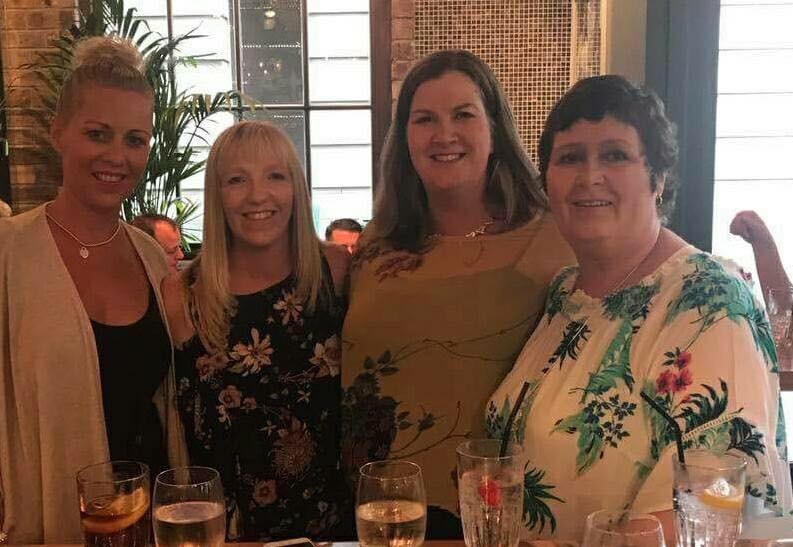 Lynne McDonald, Sam Kinmont, Linda Lumsden and Lisa Fletcher call themselves the 4 musketeers!