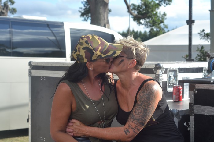Caroline and Christine backstage - Rewind 2018