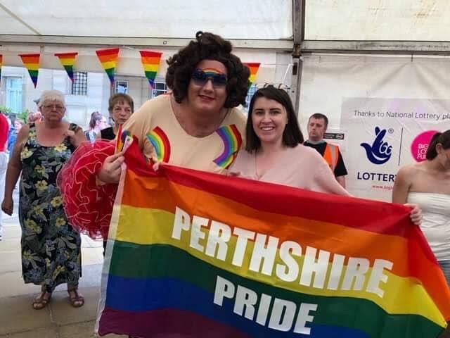 Nancy Clench at Perthshire Pride