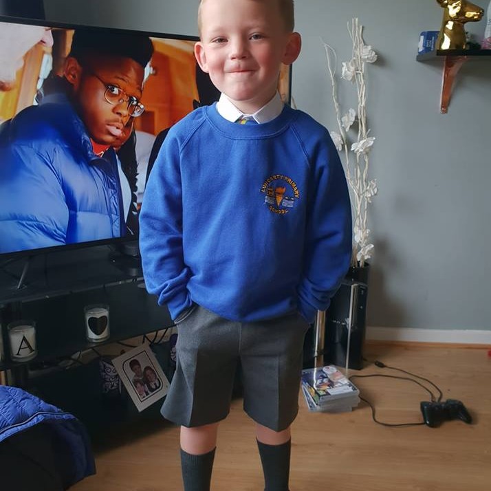 Daniel Starting primary 1 at Luncarty Primary School, Perth