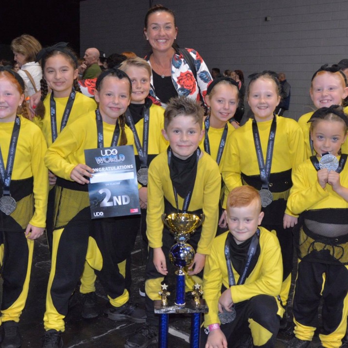 J Crew 2 showing off their  magnificent trophy!