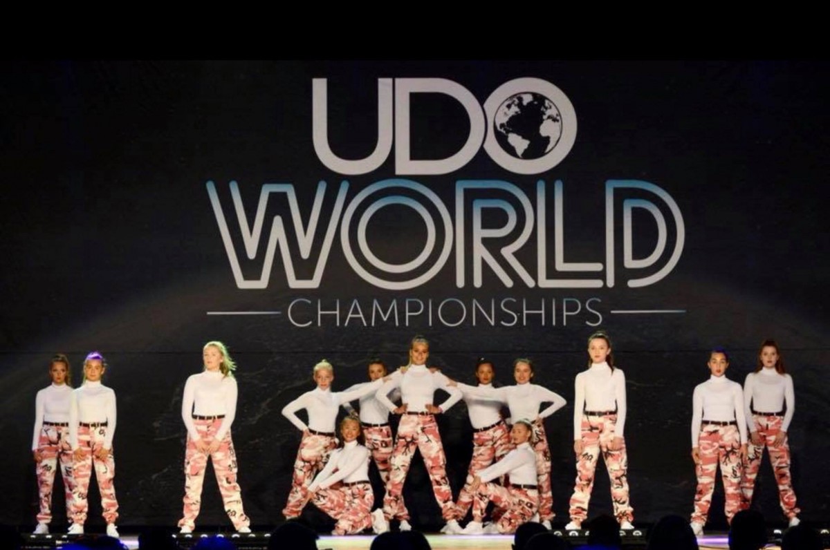 The girls rocking it on the stage!