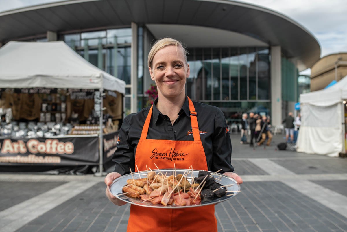 A tasty tray of Simon Howie treats were available at the Horsecross Plaza as part of the Food Festival weekend.