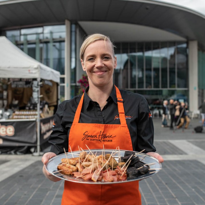 A tasty tray of Simon Howie treats were available at the Horsecross Plaza as part of the Food Festival weekend.