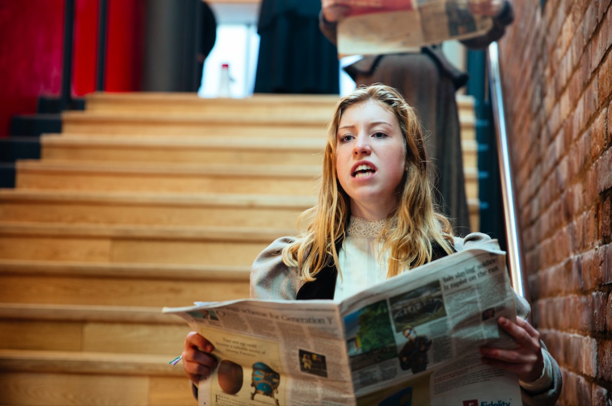 Pop-up performances took place across the weekend - including this powerful re-enactment of suffragette protests by the fantastic WOWsers.