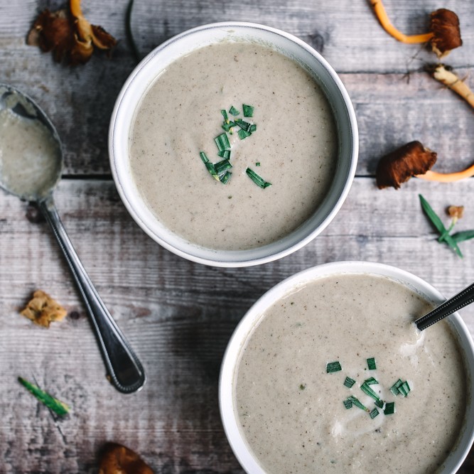 Wild Mushroom Soup - landscape