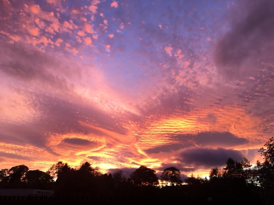 Claire Gordon captured this beautiful image of the sky over Luncarty.
