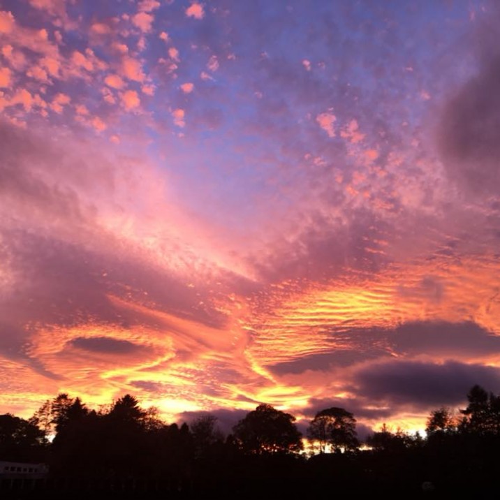 Claire Gordon captured this beautiful image of the sky over Luncarty.