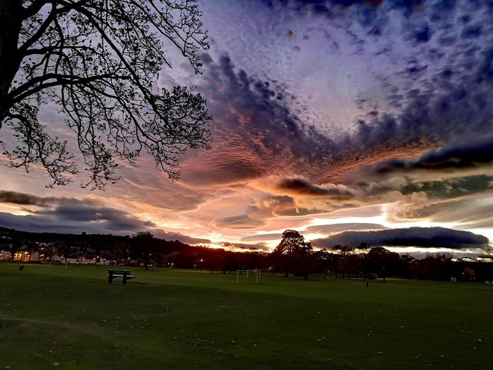 Deborah Dickson took this beautiful image of the sky over the North Inch in Perth.