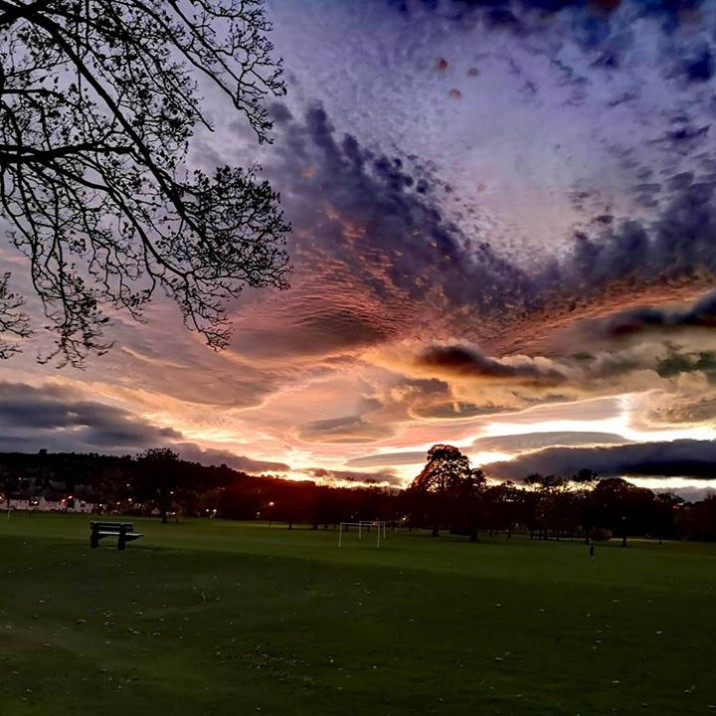 Deborah Dickson took this beautiful image of the sky over the North Inch in Perth.