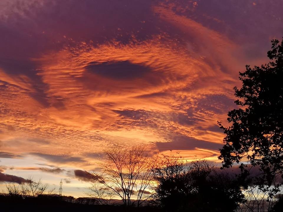 Emma Louise Lang took this picture where the sky looks like something out of a sci-fi movie!