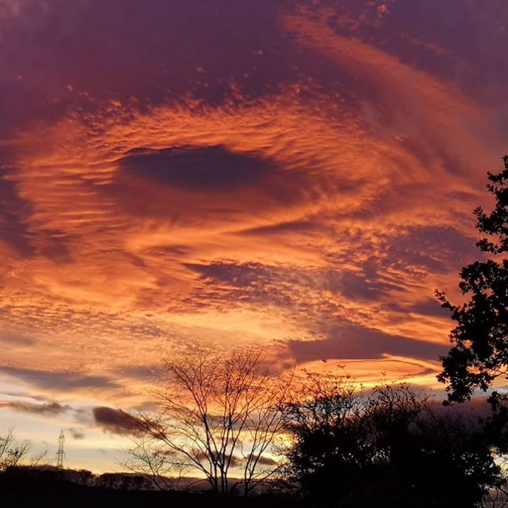 Emma Louise Lang took this picture where the sky looks like something out of a sci-fi movie!