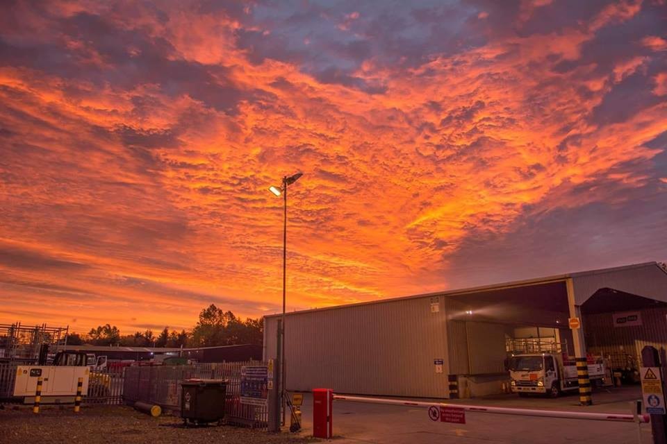 Gavin Prime snapped this picture of the burning sky above Perthshire.