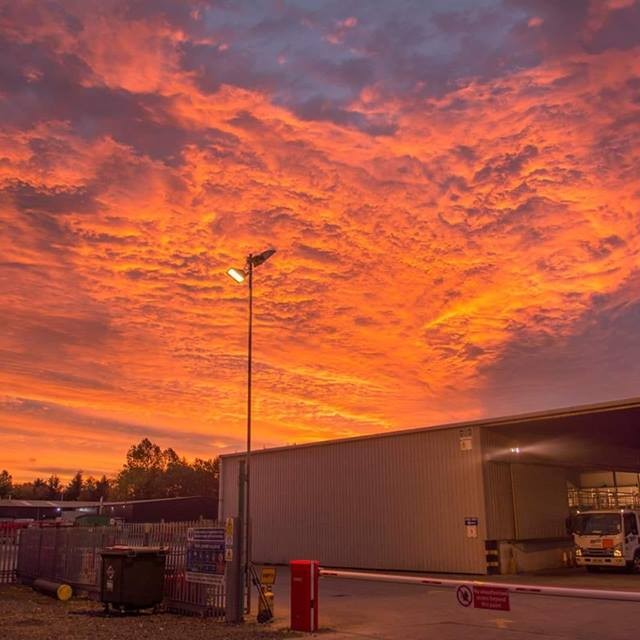 Gavin Prime snapped this picture of the burning sky above Perthshire.