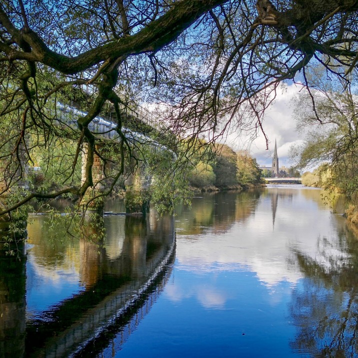 A gorgeous Sunny view from the Railway bridge photographed by Evelyn Kelly