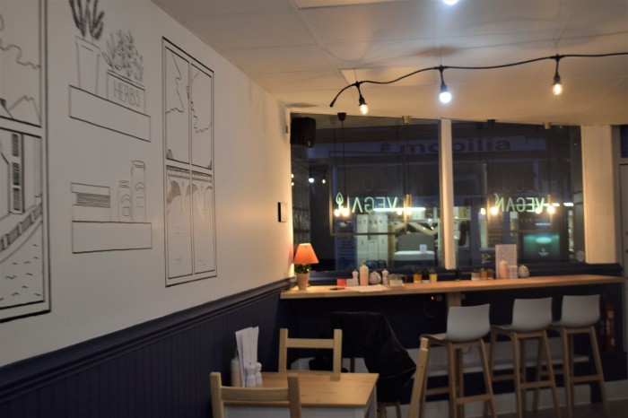 Vegan Cafe - Interior of the cafe