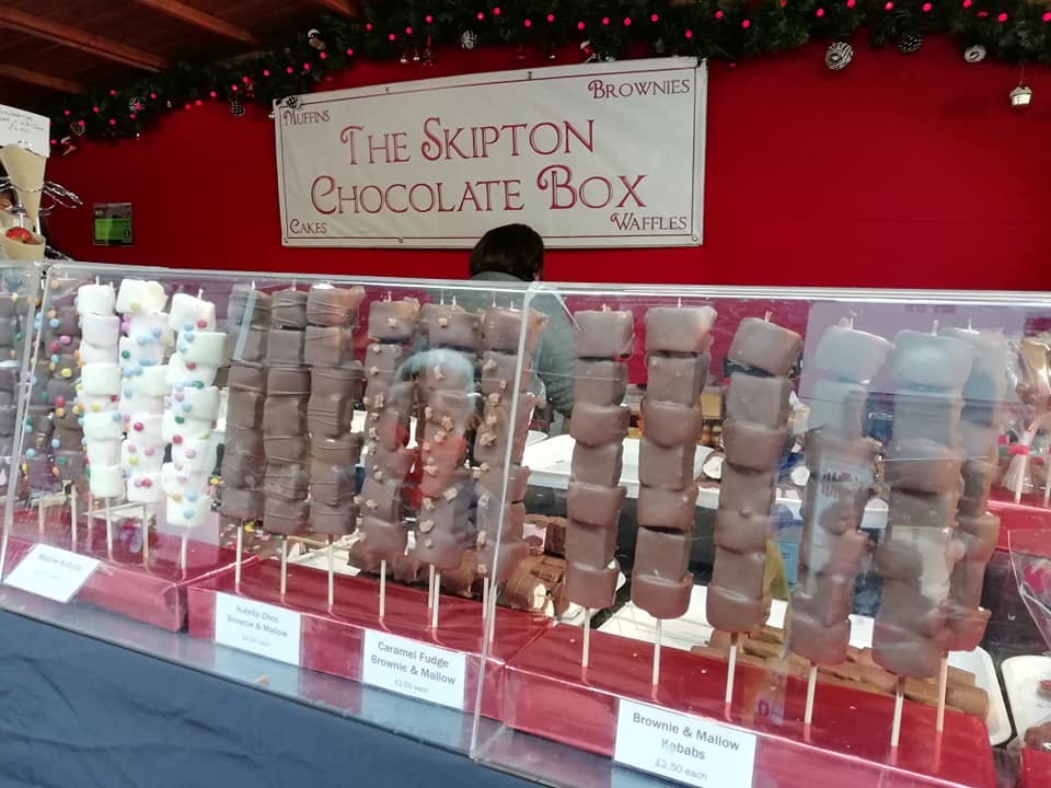 Yum Yum! We have never eaten as much chocolate in our lifes as we did this weekend. Delicious chocolate lollipops from the Skipton Chocolate Box.