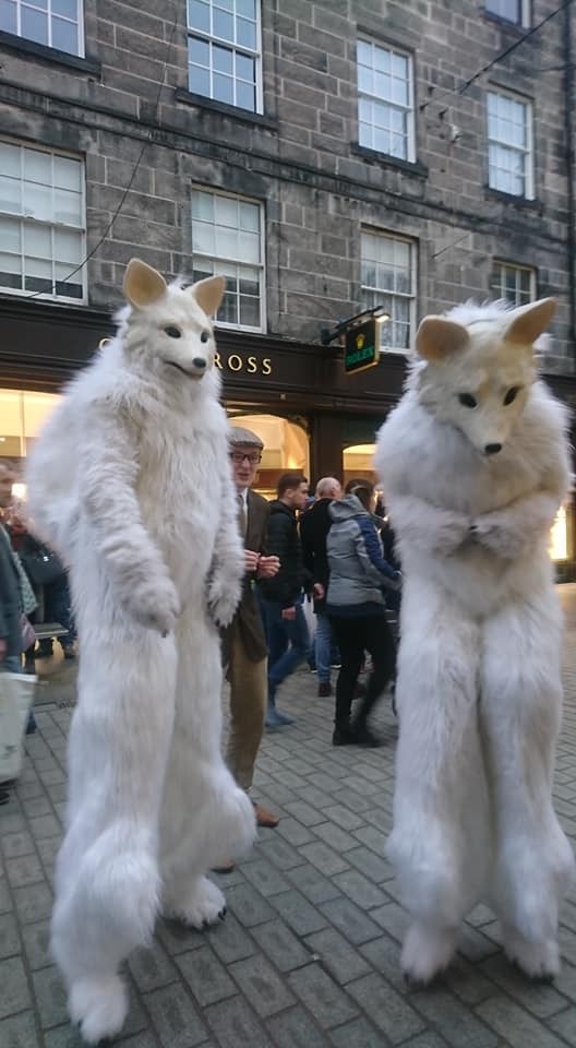 The street Parade running through Perth had a host of sights to behold from cartoon characters to theatrical street performers dressed as wolves.