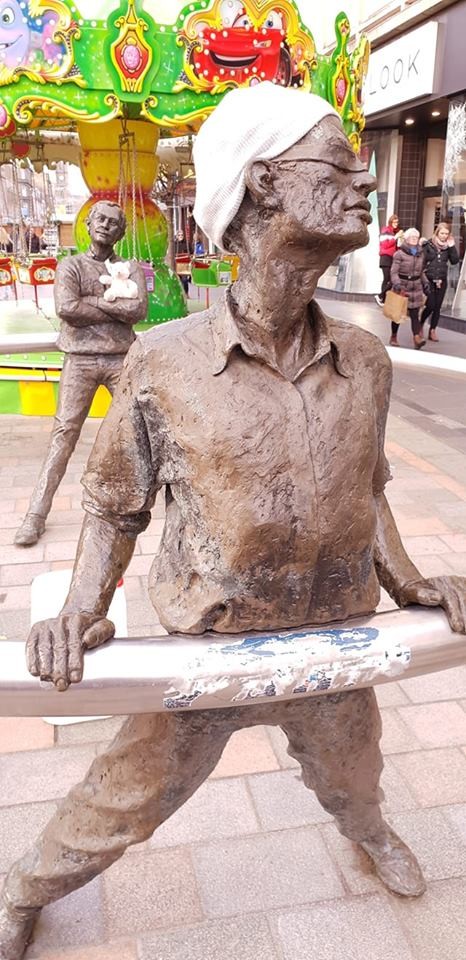 Perth City Centre famous sculpture "The Ring" by artist David Annand has been decorated for the festive season.