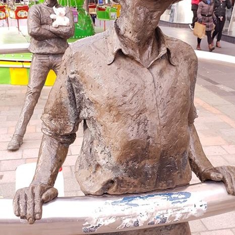 Perth City Centre famous sculpture "The Ring" by artist David Annand has been decorated for the festive season.