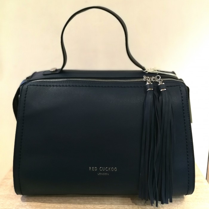Stunning navy tassle tote by Red Cuckoo available from Precious Sparkle, Perth.