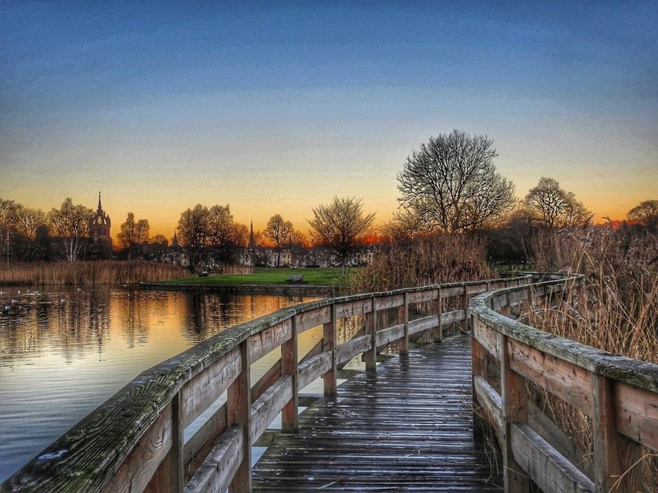 Marysia Macfarlane's gorgeous photo of a wintery evening at the South Inch.