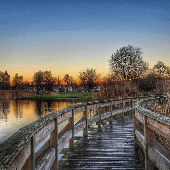Marysia Macfarlane's gorgeous photo of a wintery evening at the South Inch.