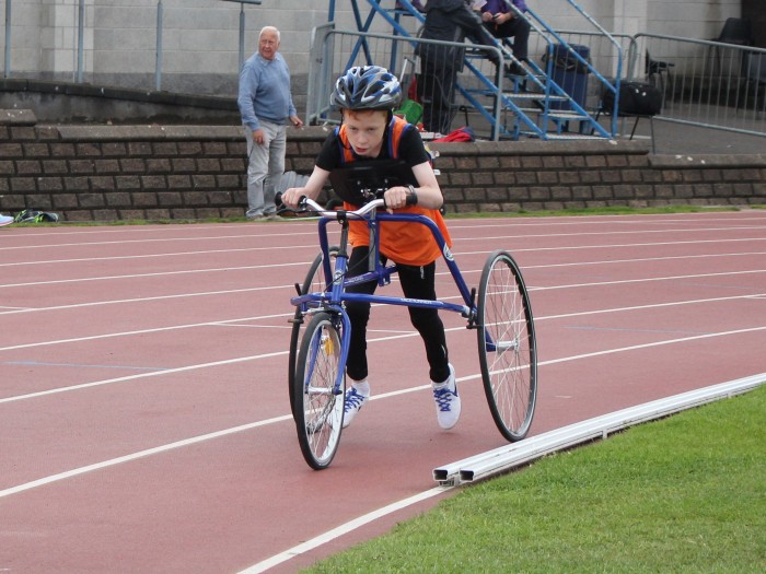 Matthew broke the under 14 age group world record in the 400m.