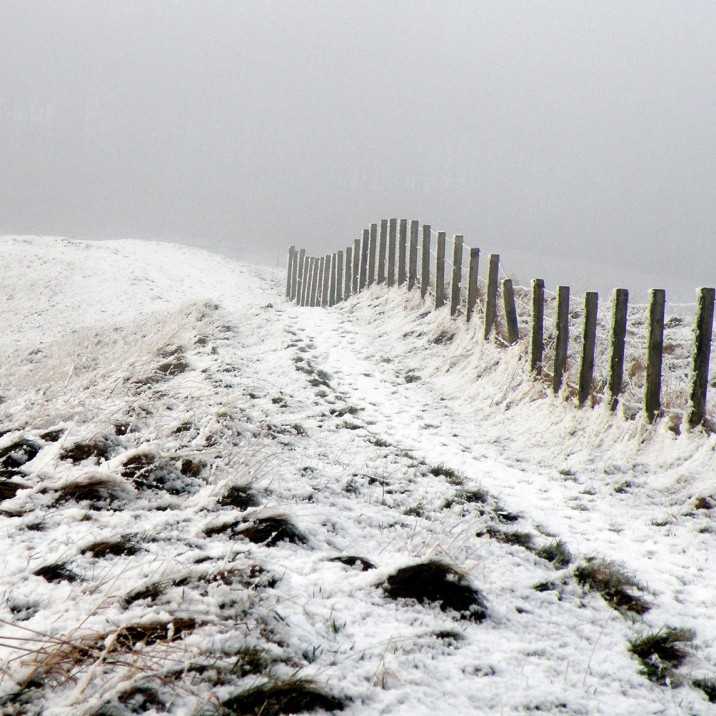 Lonley Seat above Blackford covered in snow