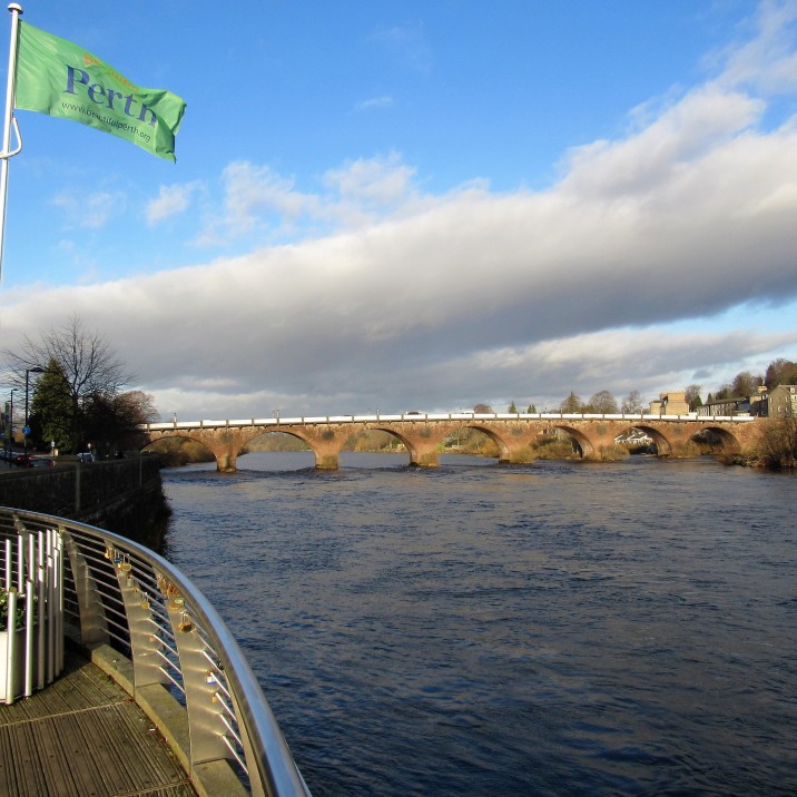 A fantastic view from the viewing platform on Tay Street.