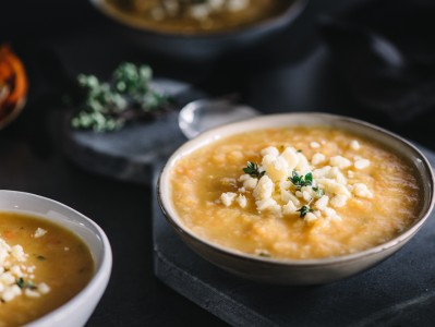 Honey and Thyme Roasted Root Vegetable Soup