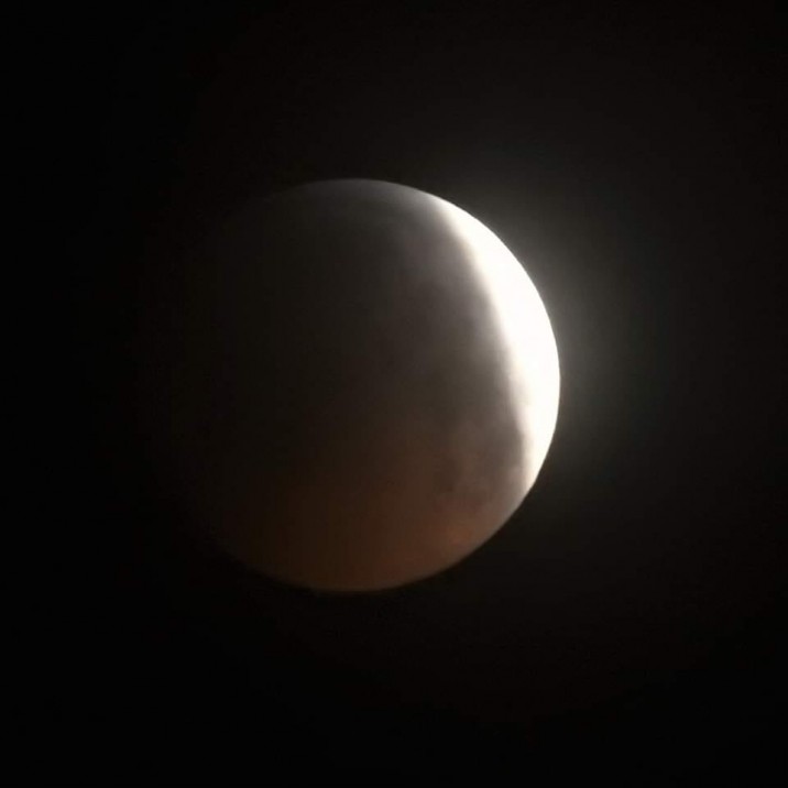 Night owl (or early riser?!) Rab captured this beautiful portrait of the moon at 5 in the morning.