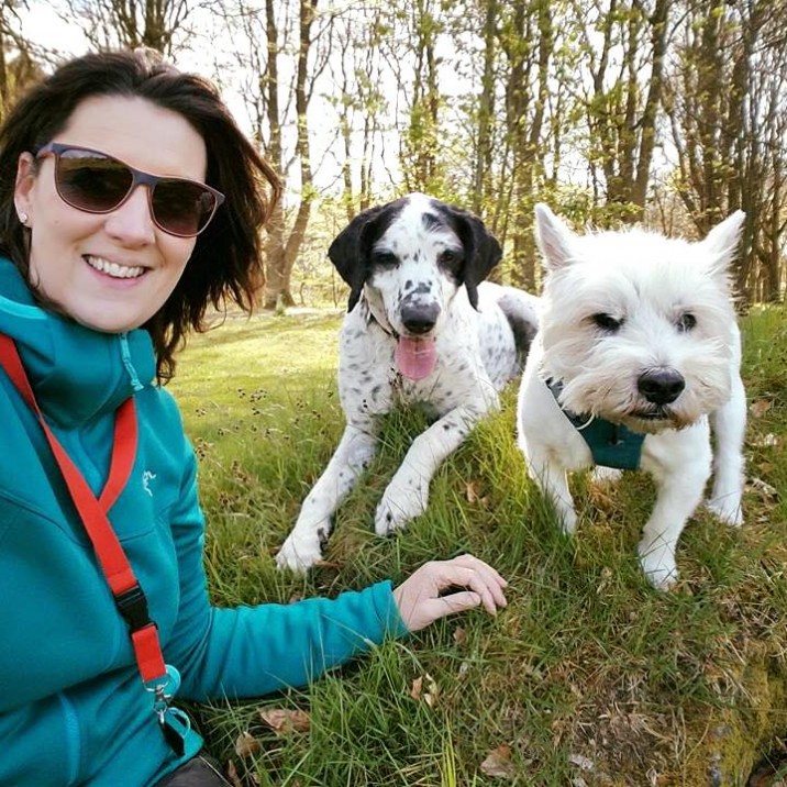 "This is Monty Springer and Findlay Dawg - soon to be 13 and 16 respectively. They have been my constants and company through so many years - I can’t imagine life without them! I have been so blessed with the pair of them." - Fiona McRonald