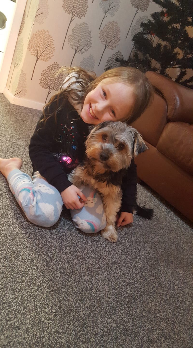 "Amber and Charlie boy! We love having Charlie here with us - he's 2 this year, and I thought I'd get him to keep Amber and myself company. He fits nicely into our home, no more kids so I thought I'll get a dog instead - not sure which was more work! 😉😂 Amber says she loves Charlie because she has no brothers or sisters, so he protects her, goes everywhere with her and is her best friend. Definitely wouldn't have it any other way." - Nikki Hume