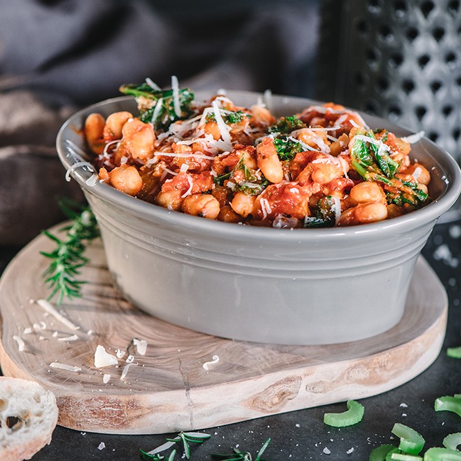 Delicious hearty Italian Bean Stew recipe.