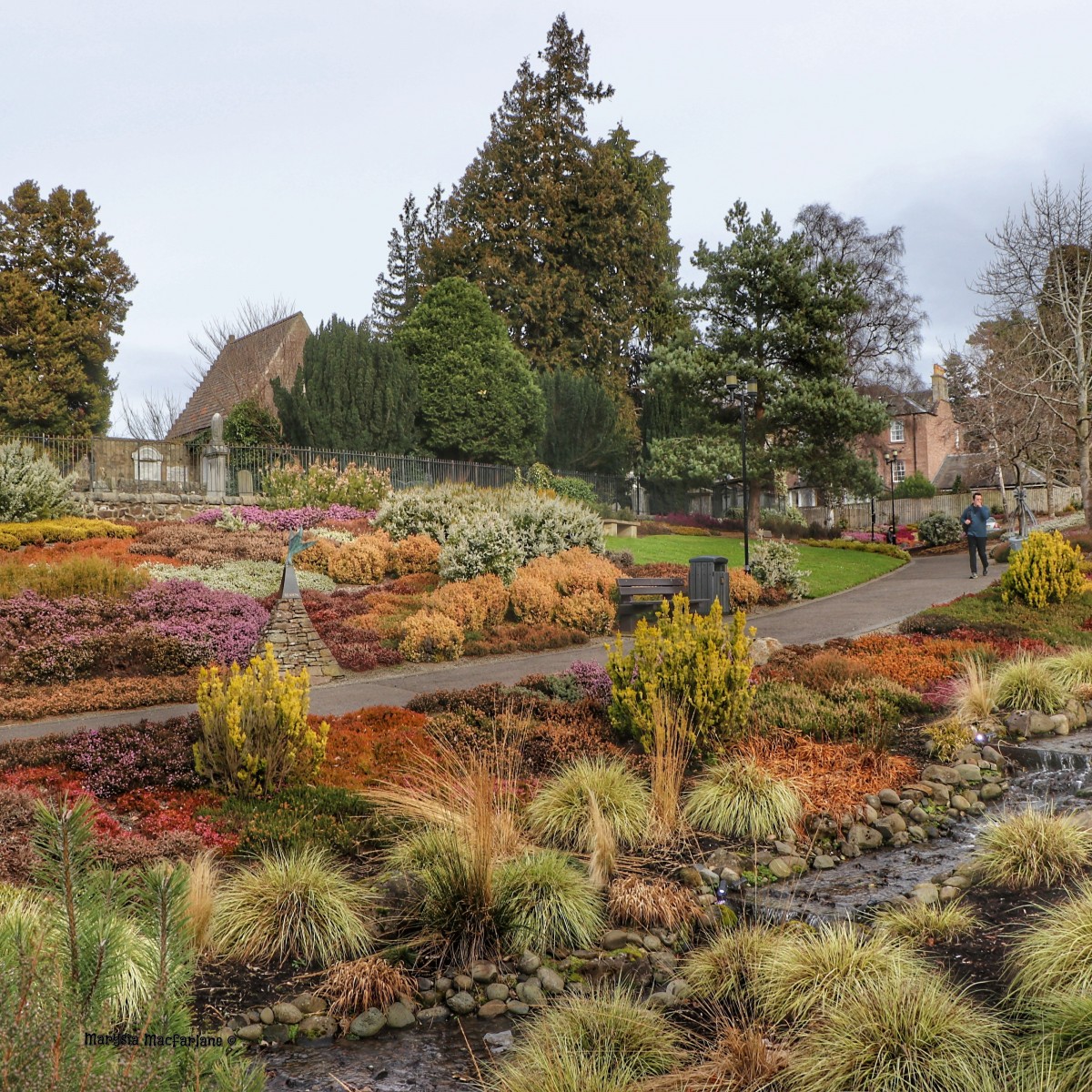 A beautiful palette of colours from trees and shrubs in Rodney gardens in Perth city centre.