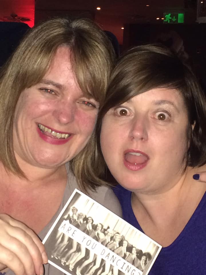 Gill: "My best pal Karen! And just so happens to be my sister. Dancing? Ye asking? Love you Kazallaaa!"