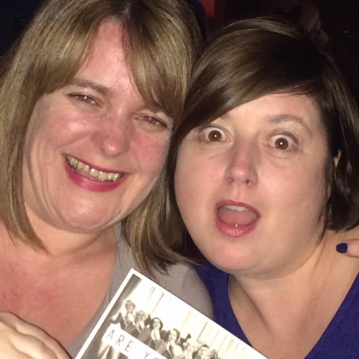 Gill: "My best pal Karen! And just so happens to be my sister. Dancing? Ye asking? Love you Kazallaaa!"