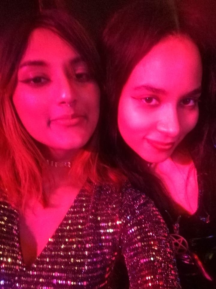 Anita: "One of my besties, Mica and I!"