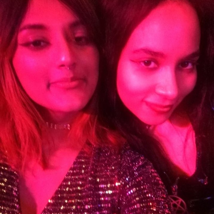 Anita: "One of my besties, Mica and I!"